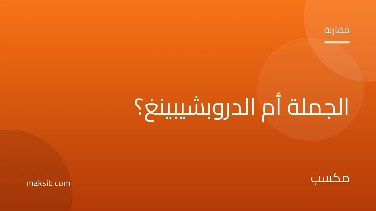 الفرق بين تجارة الجملة والدروبشيبينغ: أيهما أنسب لك؟