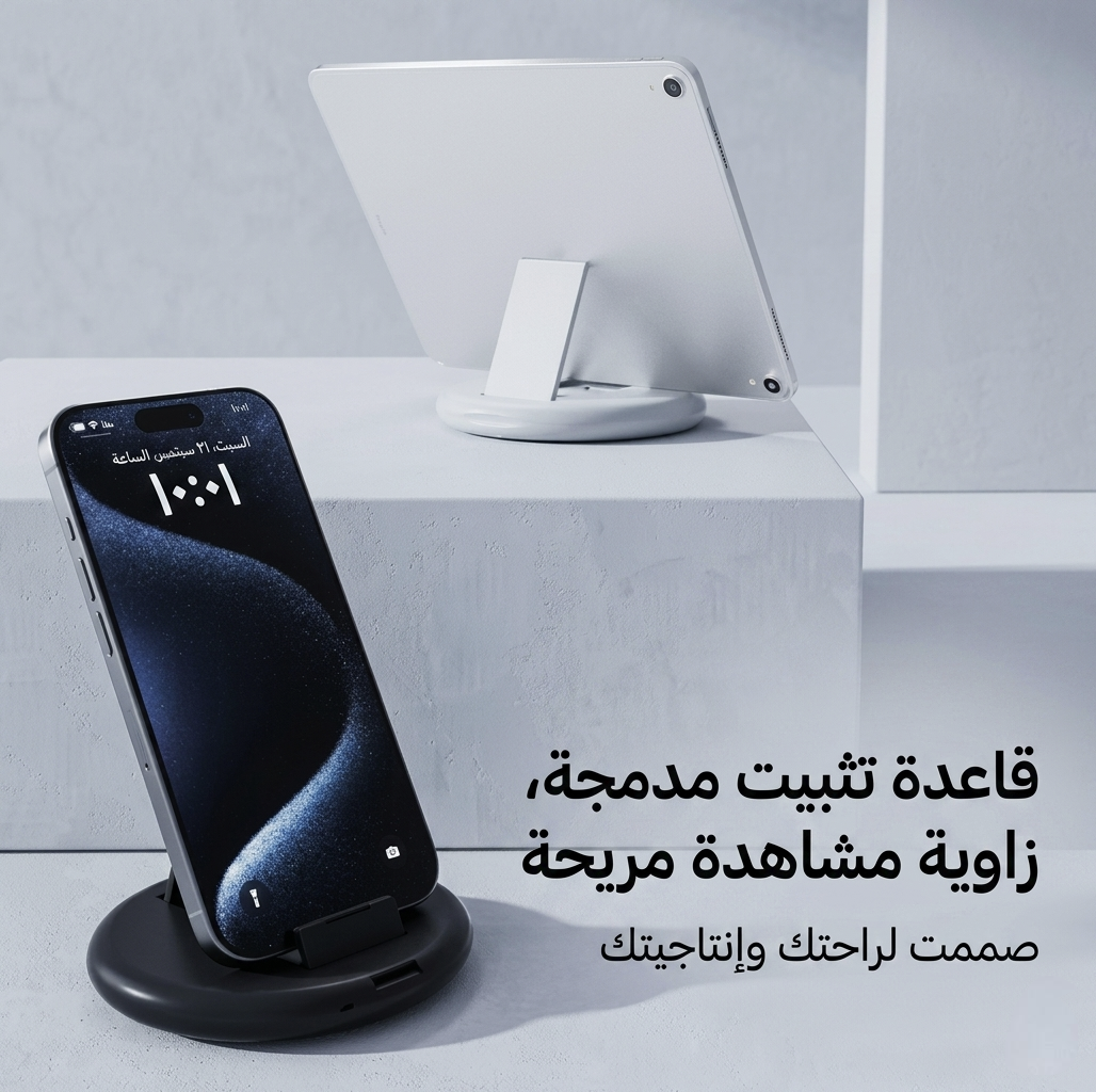 منظم كابل شاحن وحامل موبايل